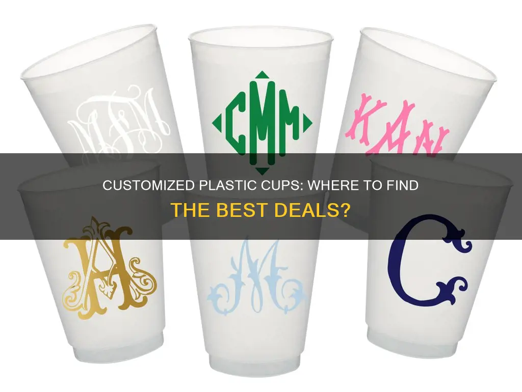 who sells cheapest customized plastic cups