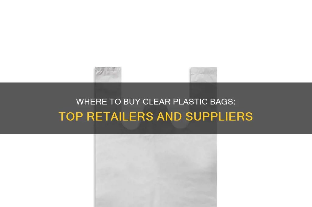 who sells clear plastic bags