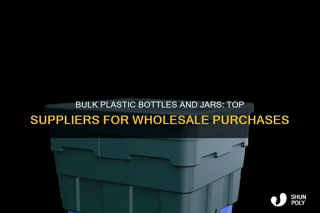 who sells plastic bottles and jars in bulk