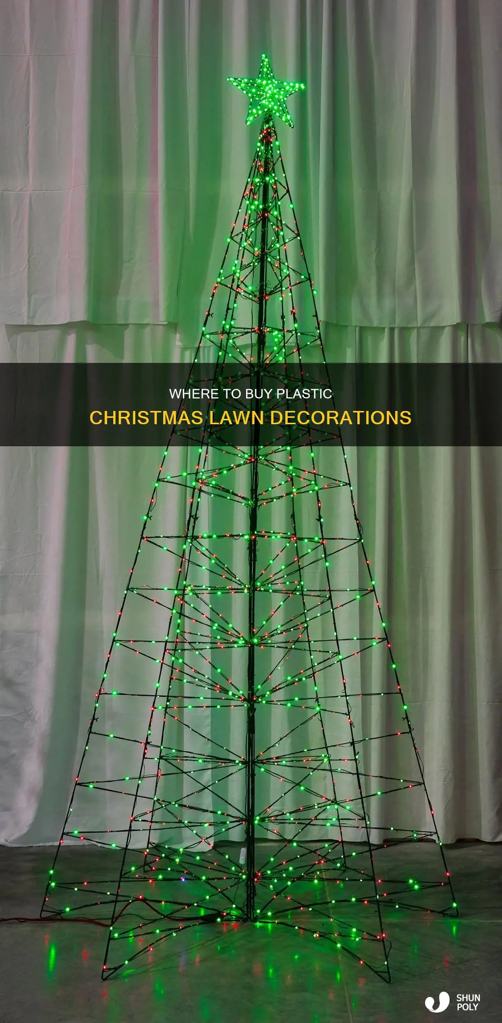 who sells plastic christmas lawn decorations