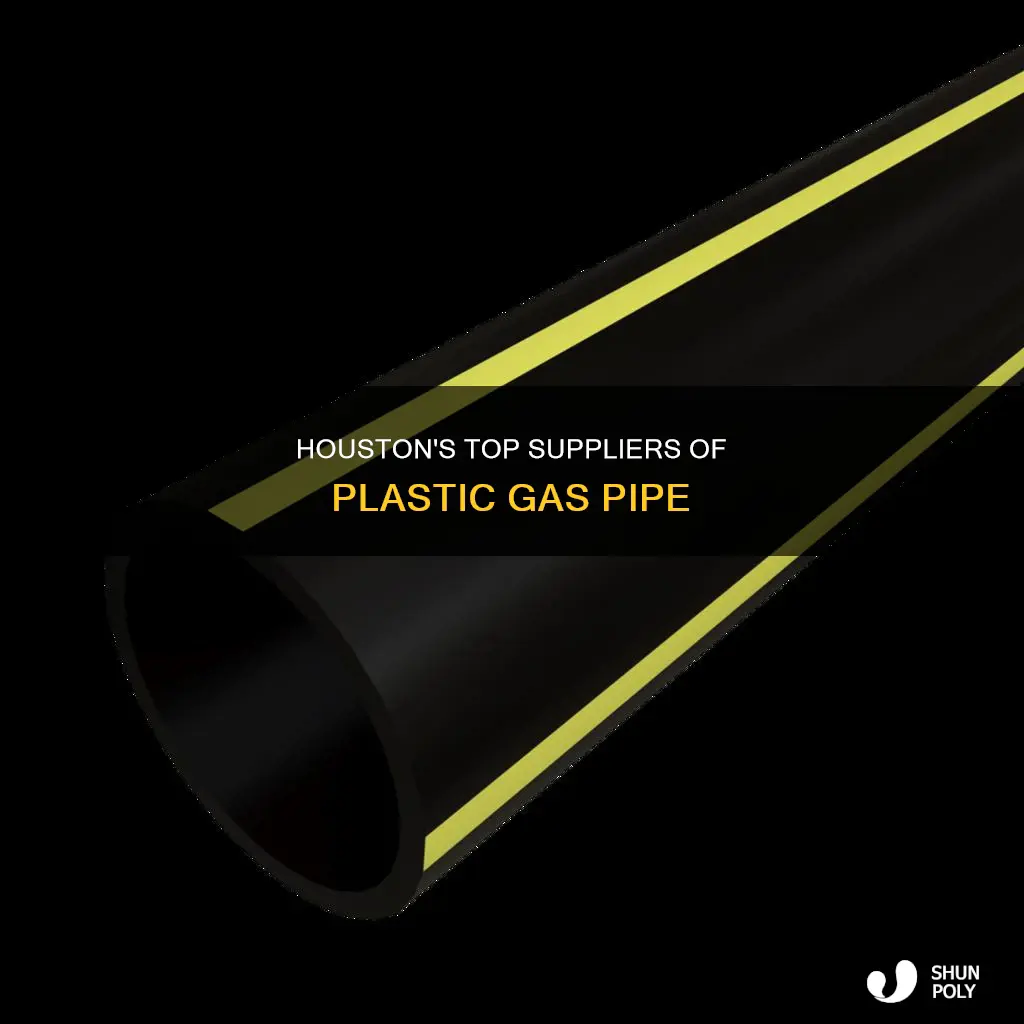 who sells plastic gas pipe in houston