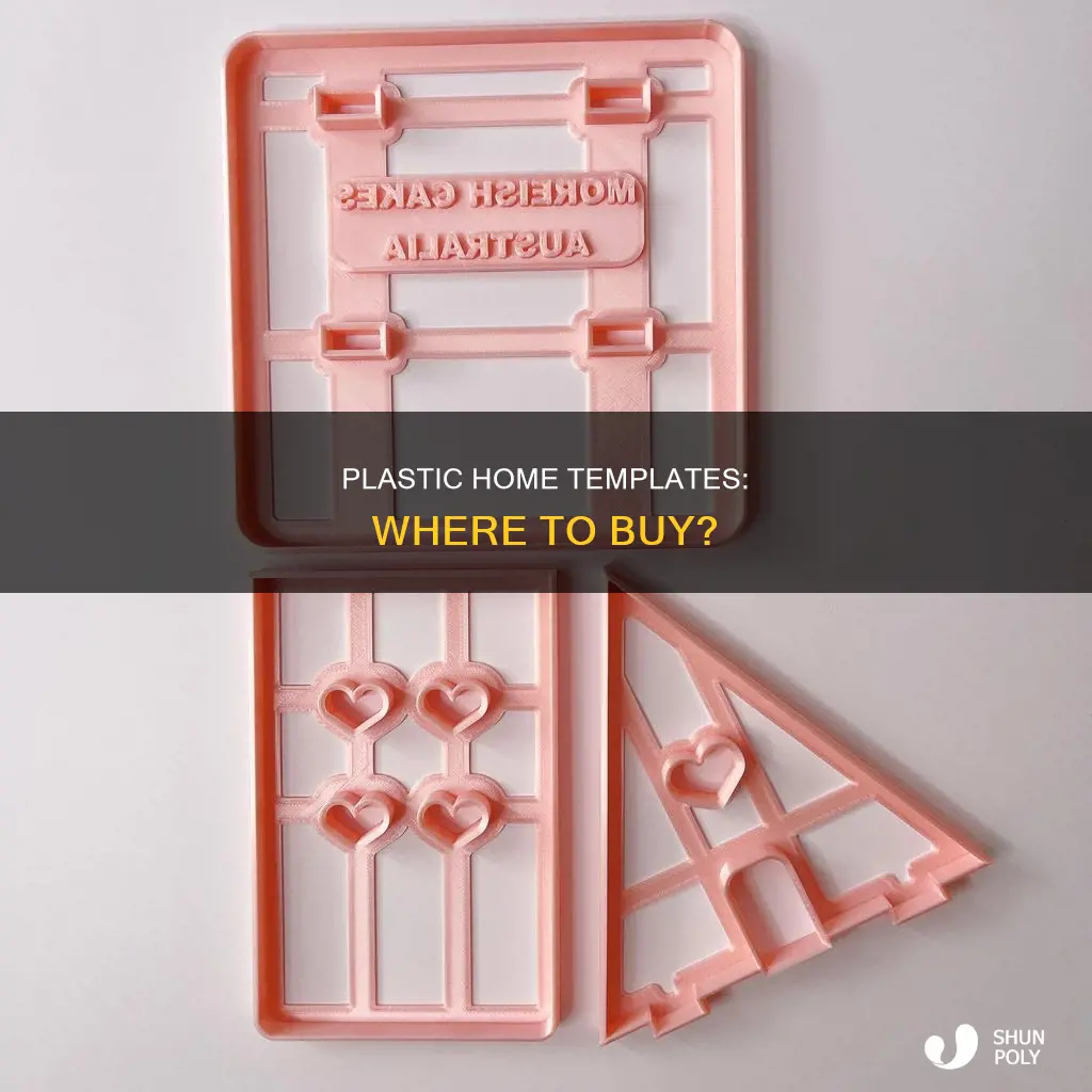 who sells plastic house building templates