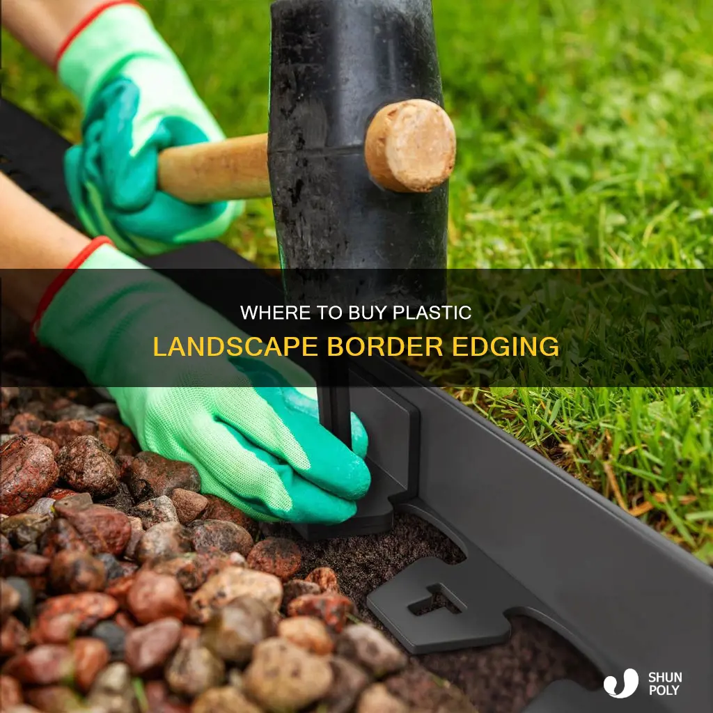 who sells plastic landscape border edge