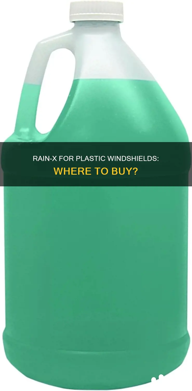 who sells rainx for plastic windshields