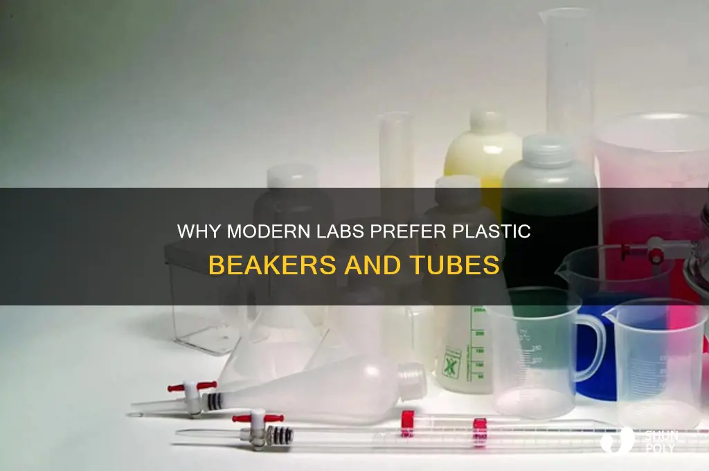 why are all the beakers and tubes made of plastic