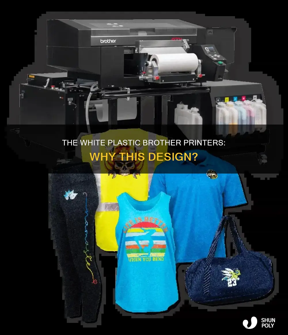 why are brother printers white plastic