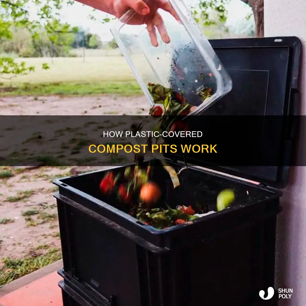 why are compost pit covered with plastic