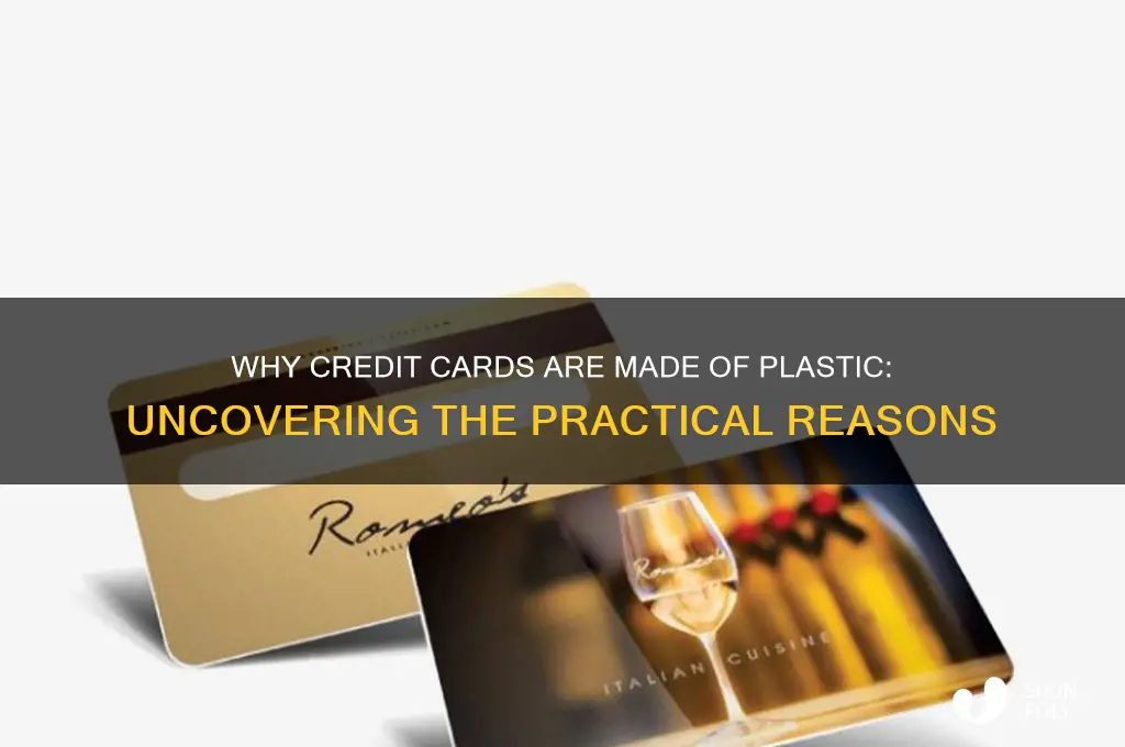 why are credit cards made of plastic