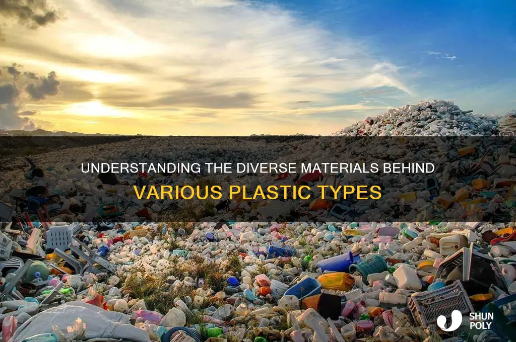 why are different plastics made from different materials