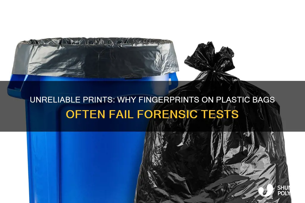 why are fingerprints left on plastic bags less reliable