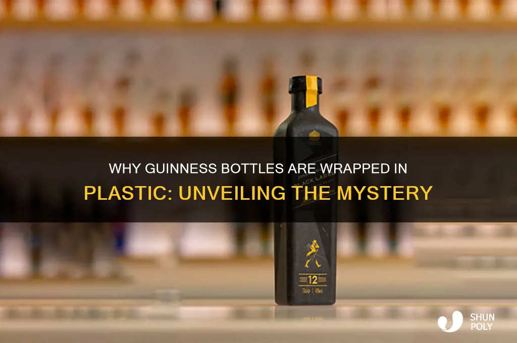 why are guinness bottles wrapped in plastic