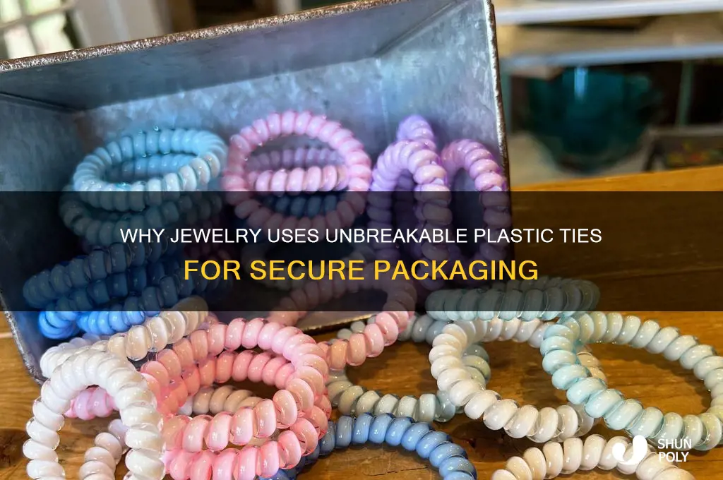 why are jewelry wrapping in impossible to remove plastic ties