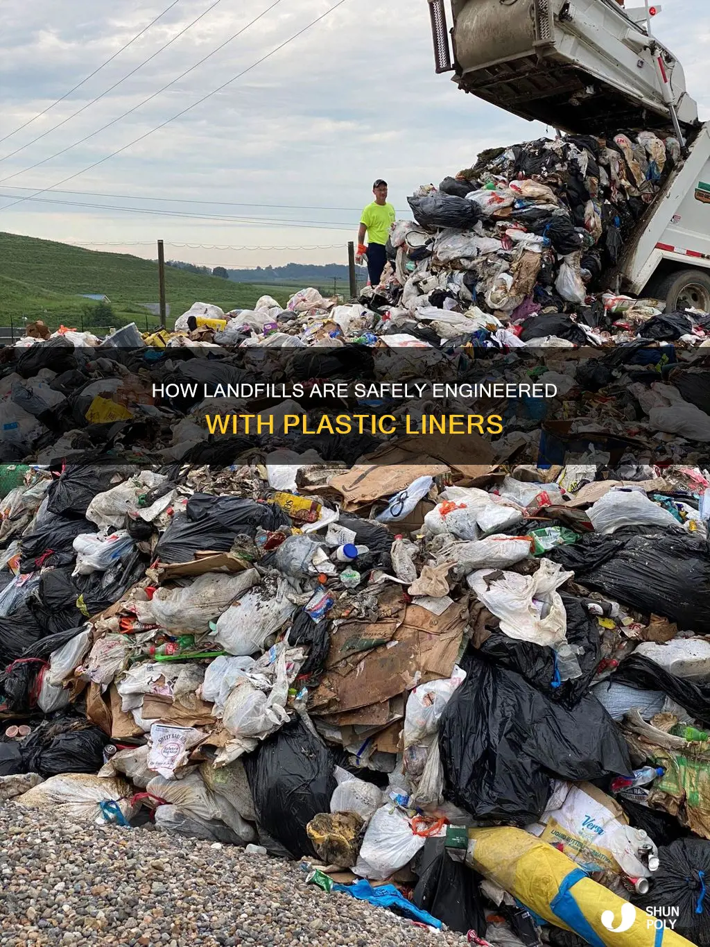 why are modern landfills lined with plastic