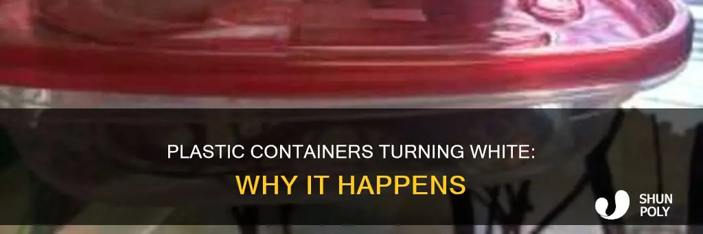 why are my plastic containers turning white