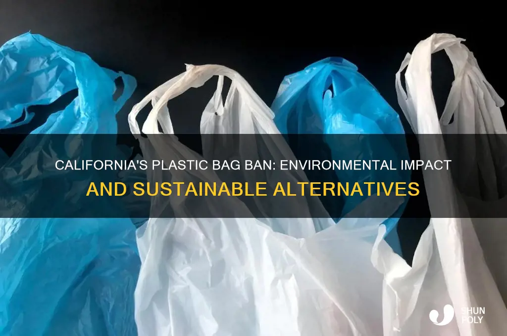 why are plastic bags banned in california
