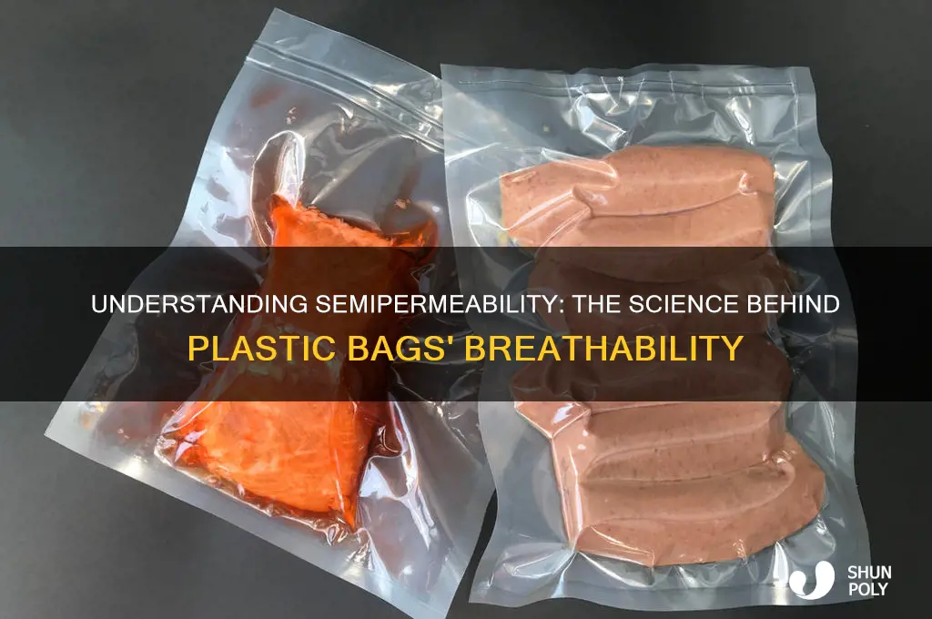 why are plastic bags semipermeable