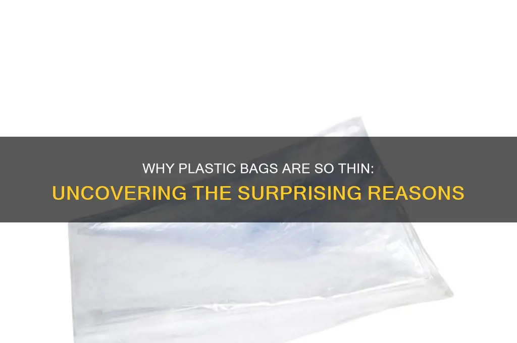 why are plastic bags so thin