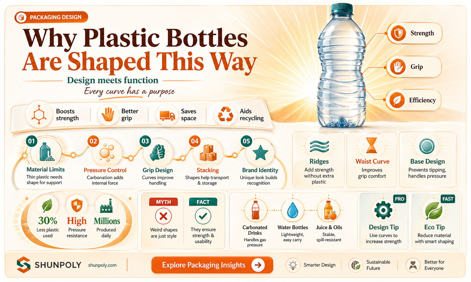 are are plastic bottle shaped