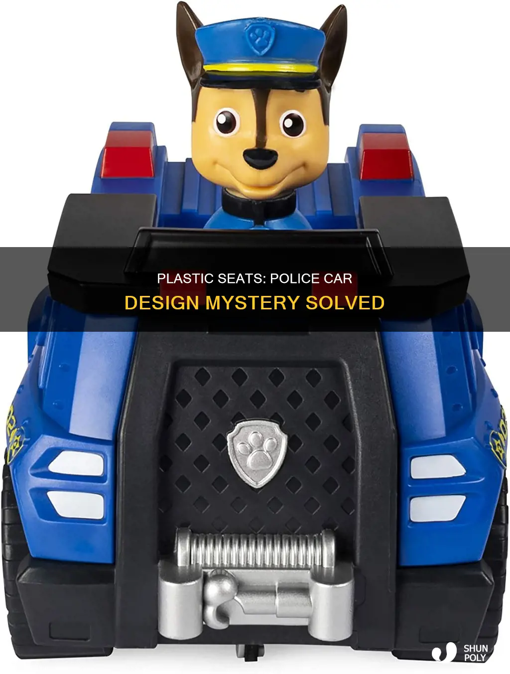why are police car seats plastic