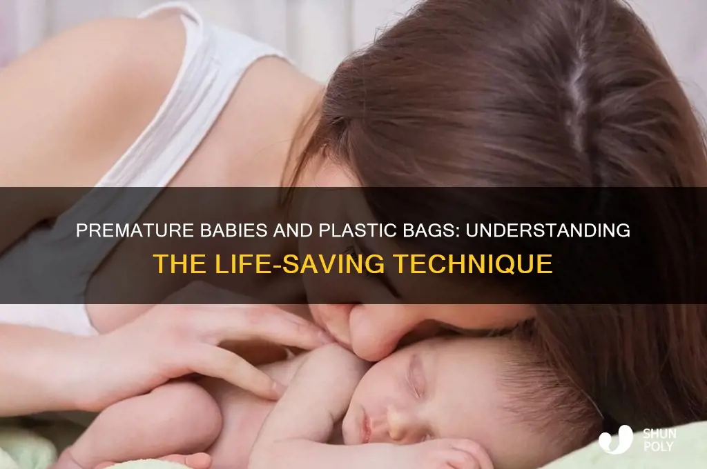 why are premature babies put in plastic bags