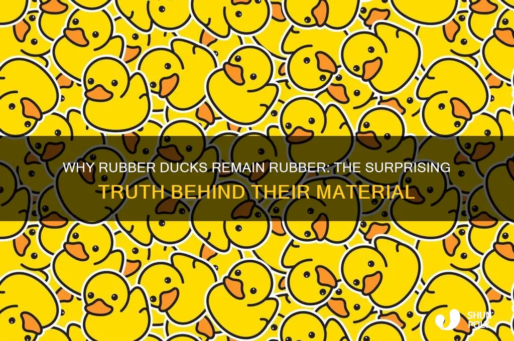 why are rubber ducks not made of plastic