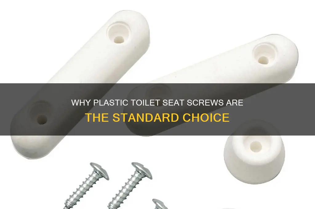 why are toilet seat screws made from plastic