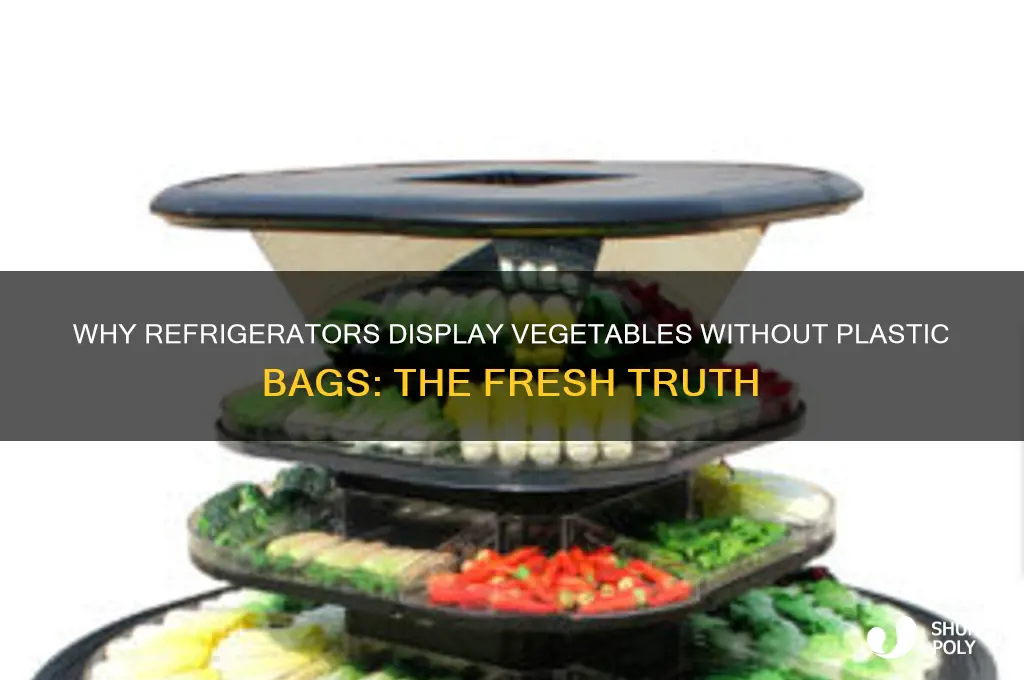 why are vegetables shown not in plastic bags in refrigerators