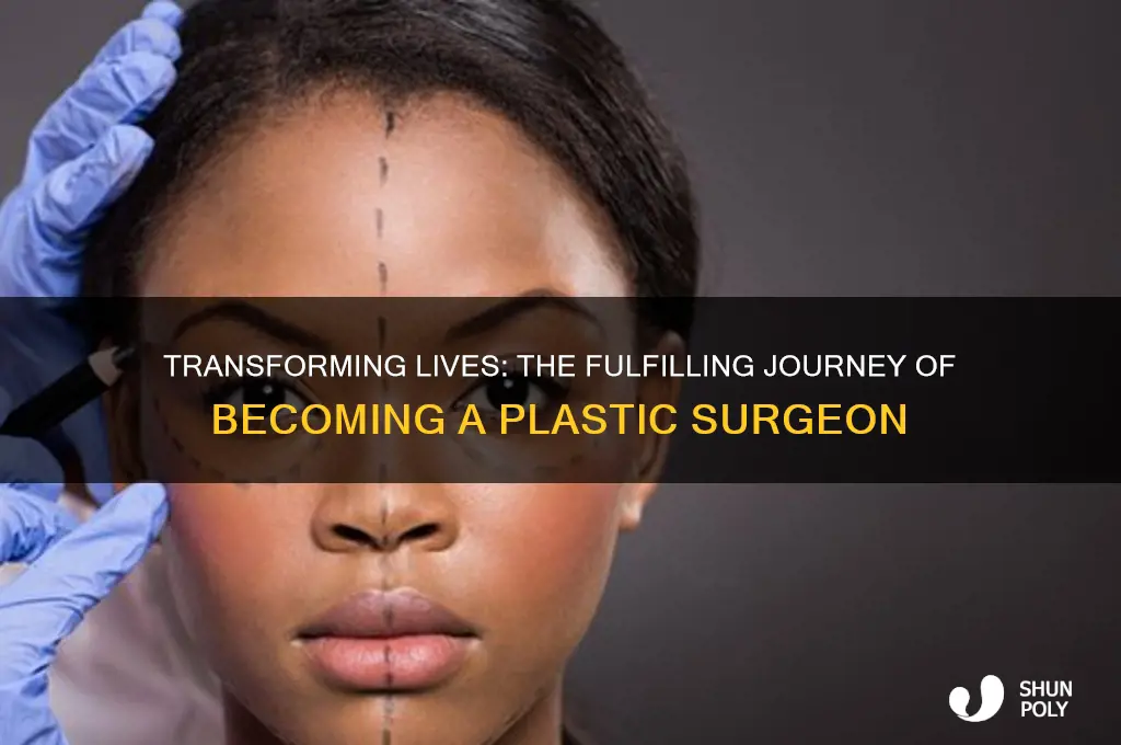 why be a plastic surgeon