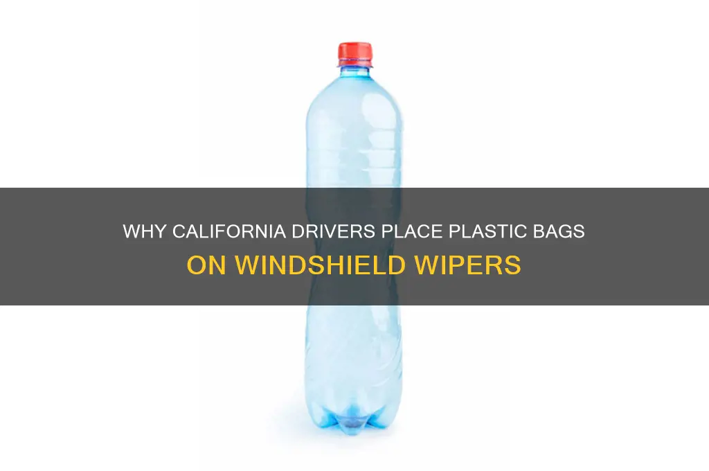 why california plastic bag on window wipers