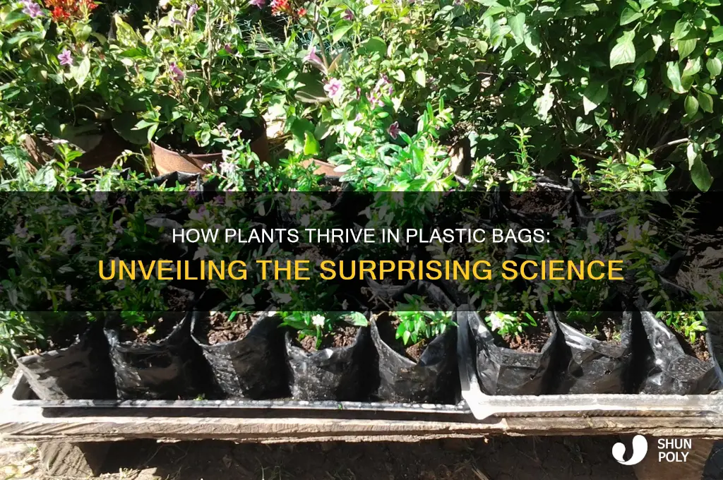 why can a plant grow in a plastic bag
