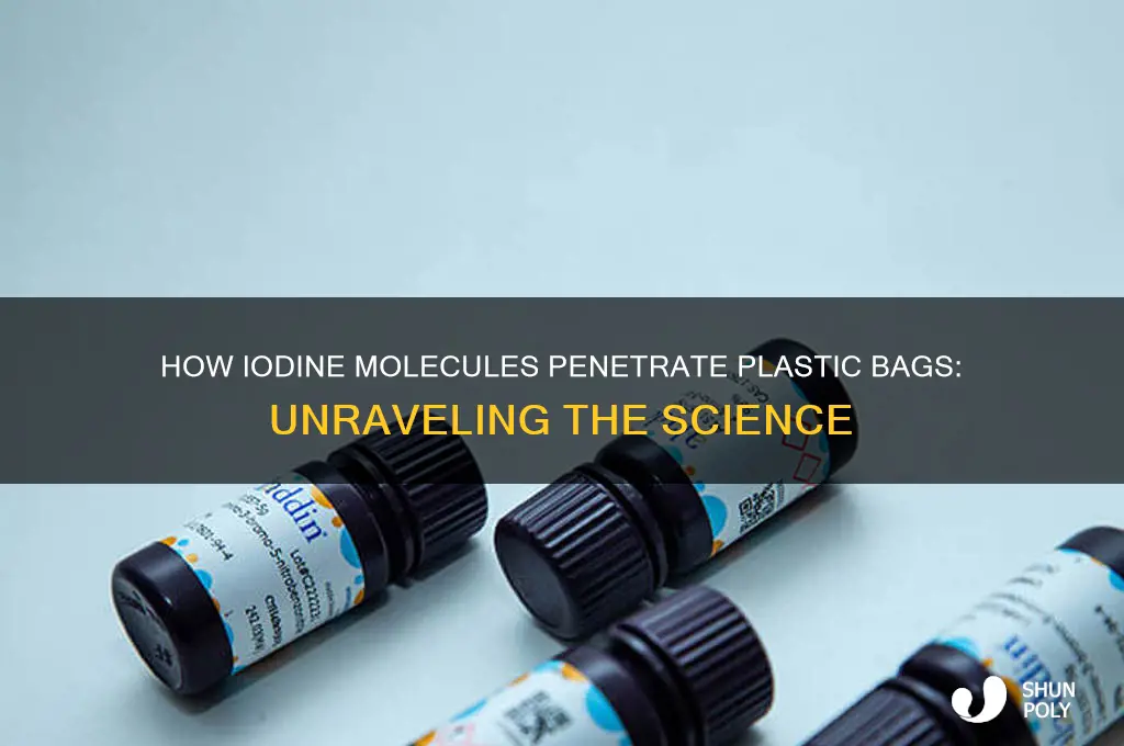 why can iodine pass through a plastic bag