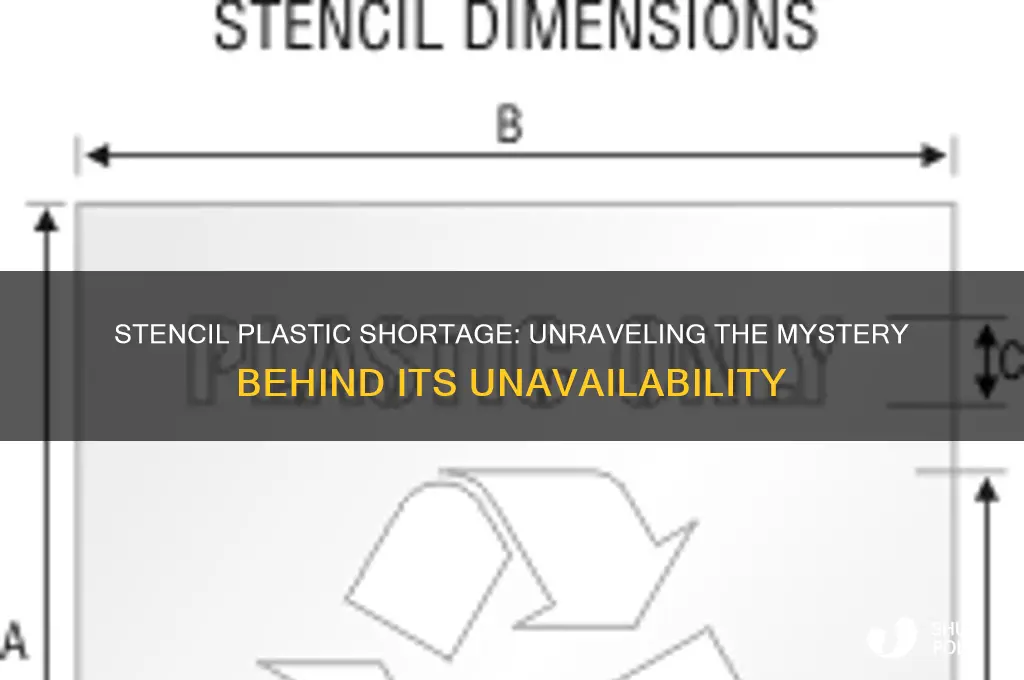 why cant anyone get stencil plastic