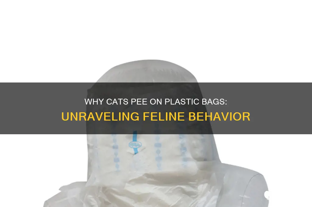 why cats pee on plastic bags
