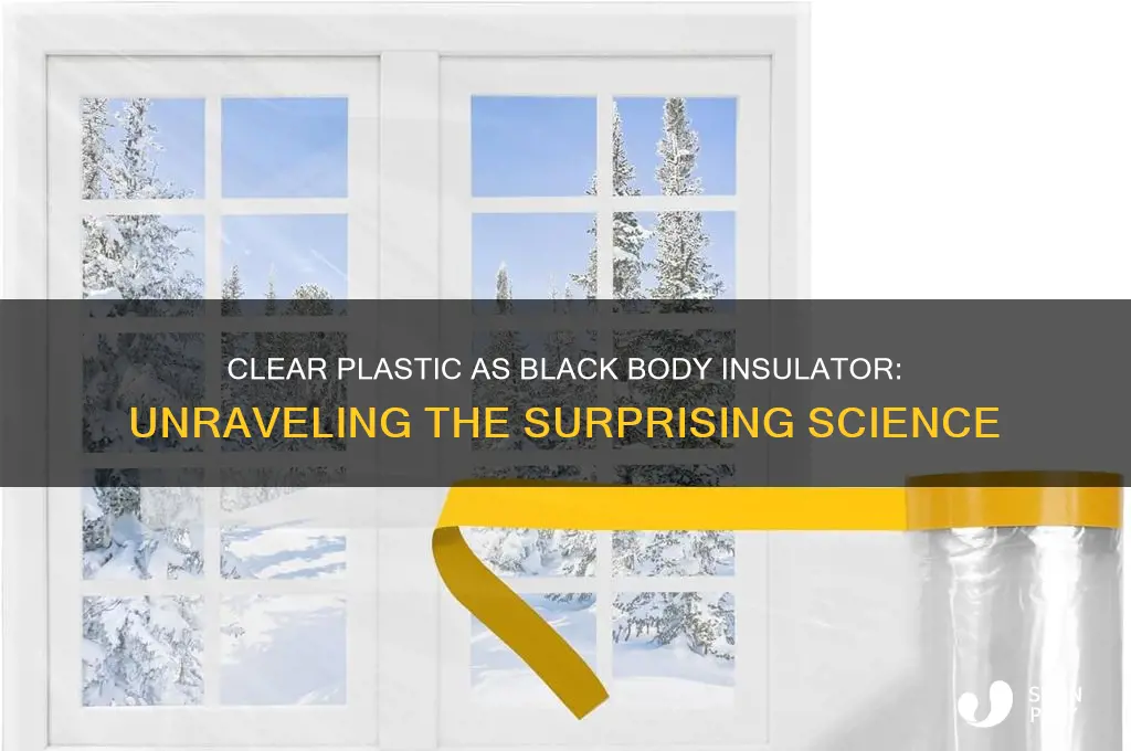 why clear plastic worls as black body insutlzror
