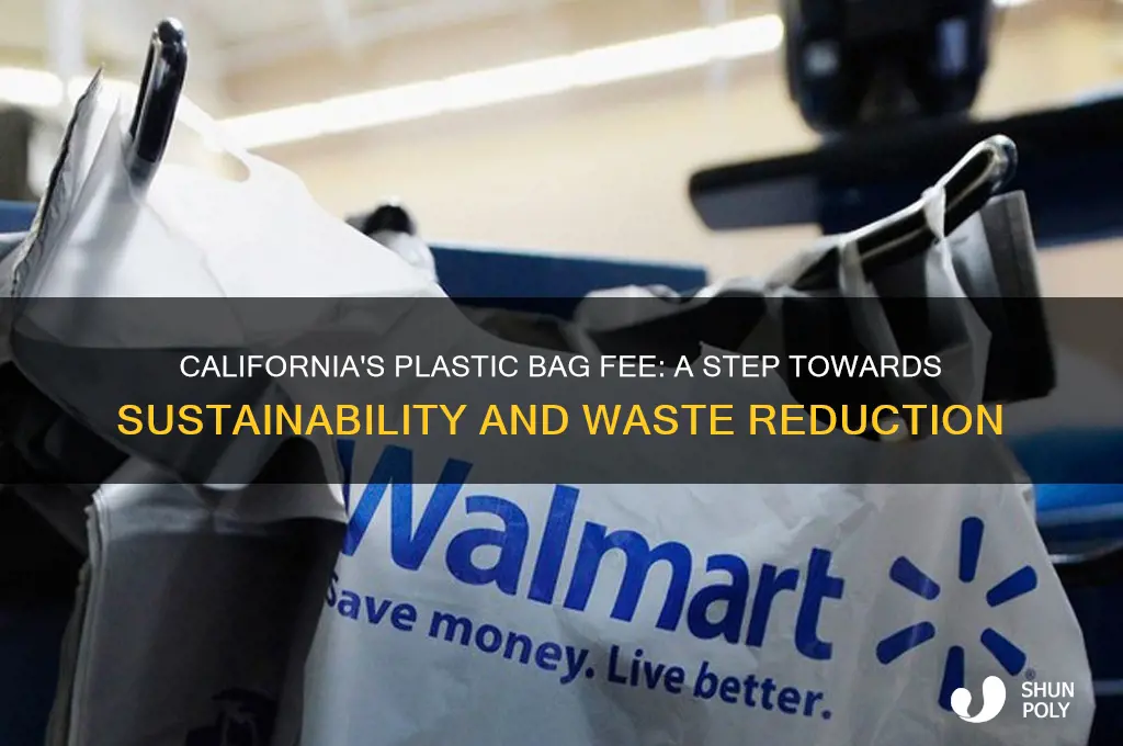 why did california start charging fees for plastic bags