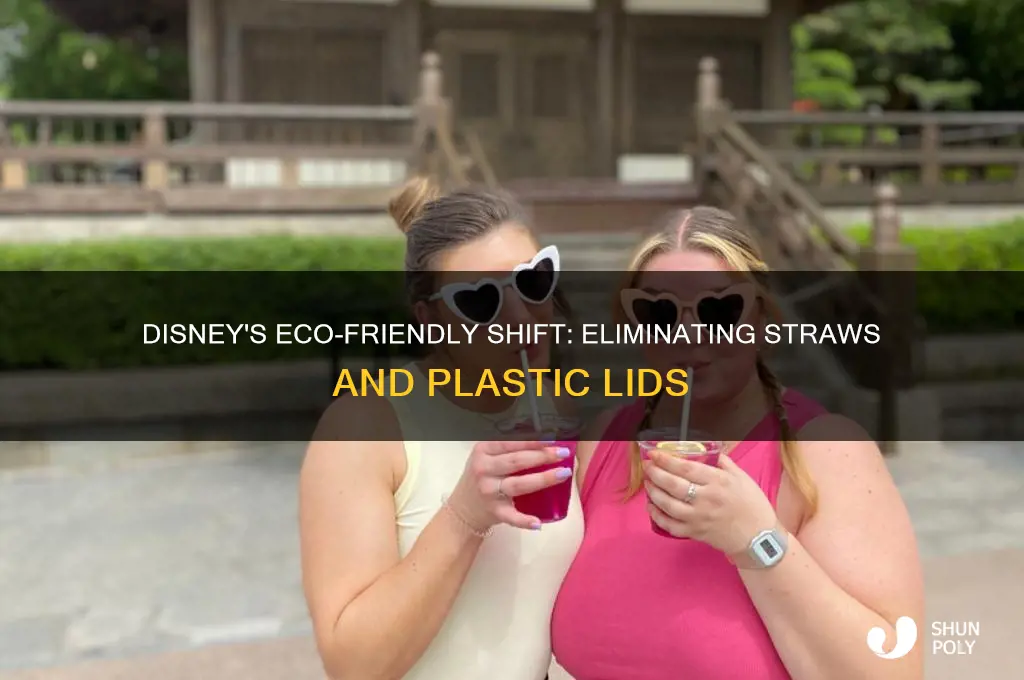 why did disney get rid of straws and plastic lids