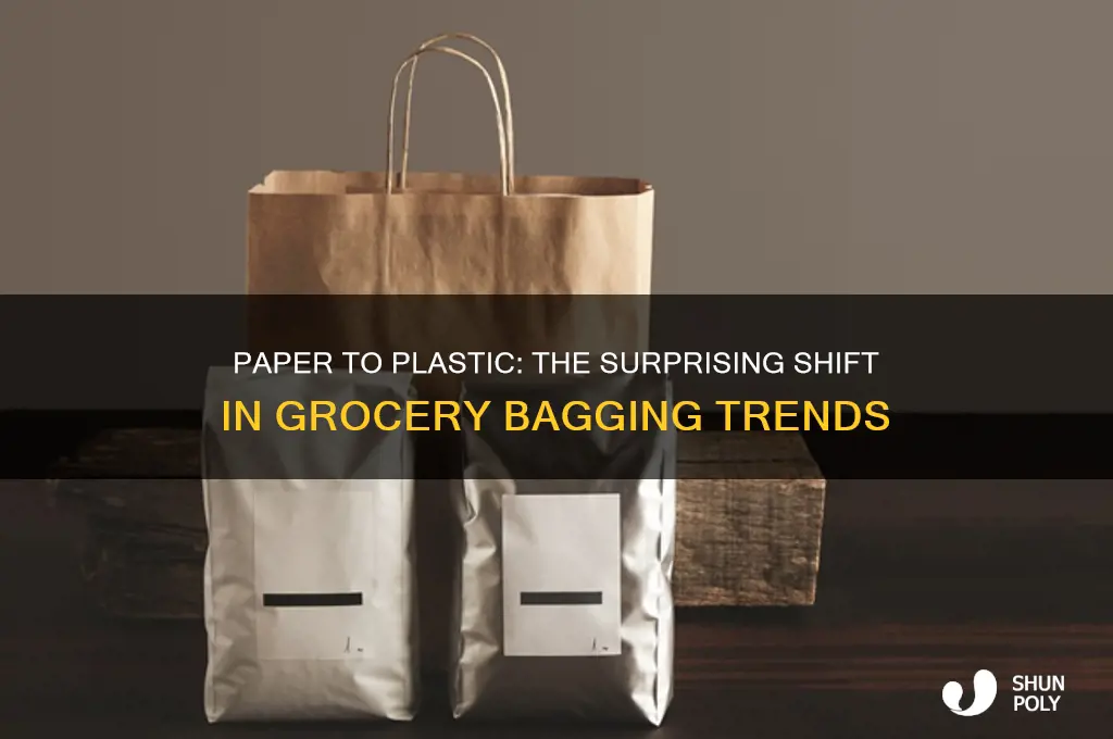 why did grocery stores switch from paper to plastic bags