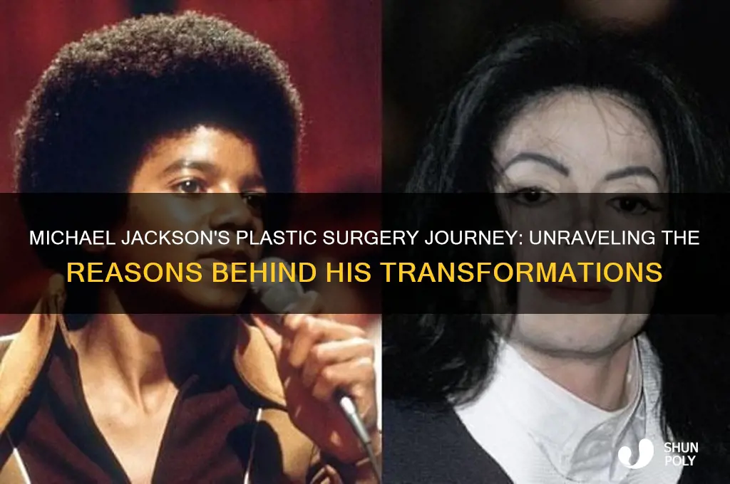 why did michael jackson continue to have plastic surgery