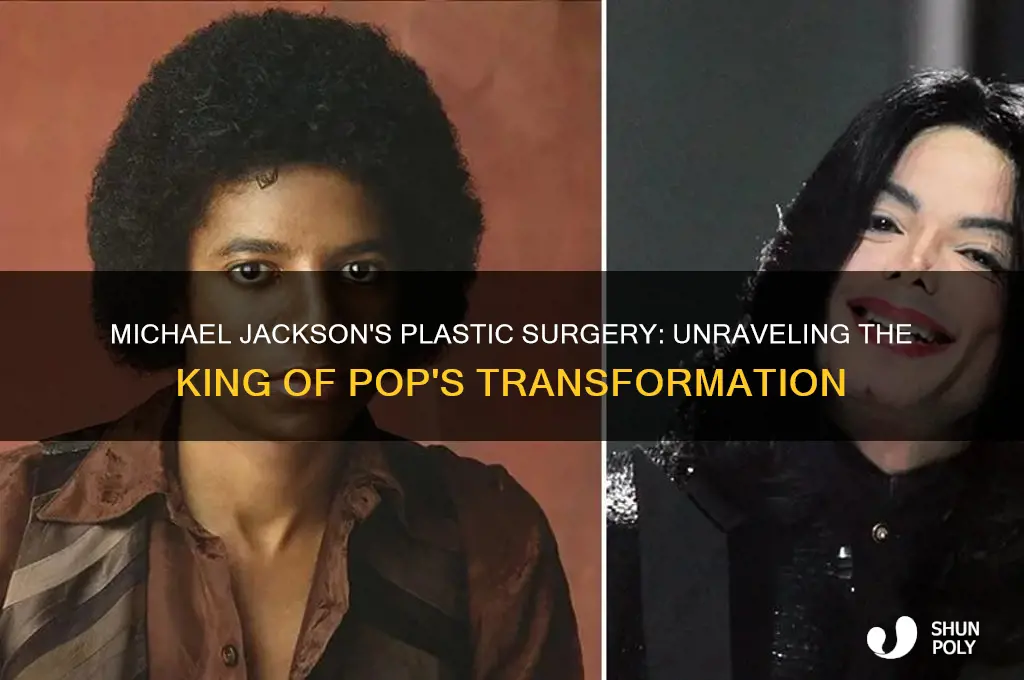 why did michael jacon get so much plastic surgery