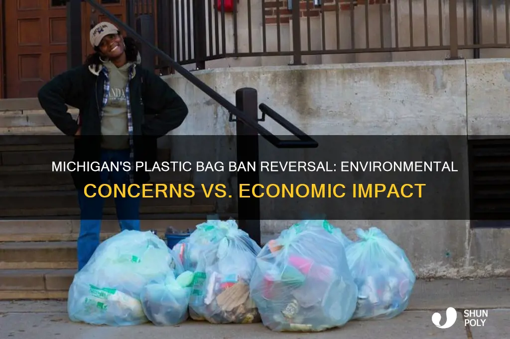why did michigan ban banning plastic bags