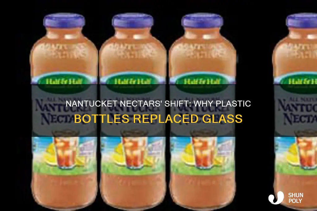 why did nantucket nectars switch to plastic bottles