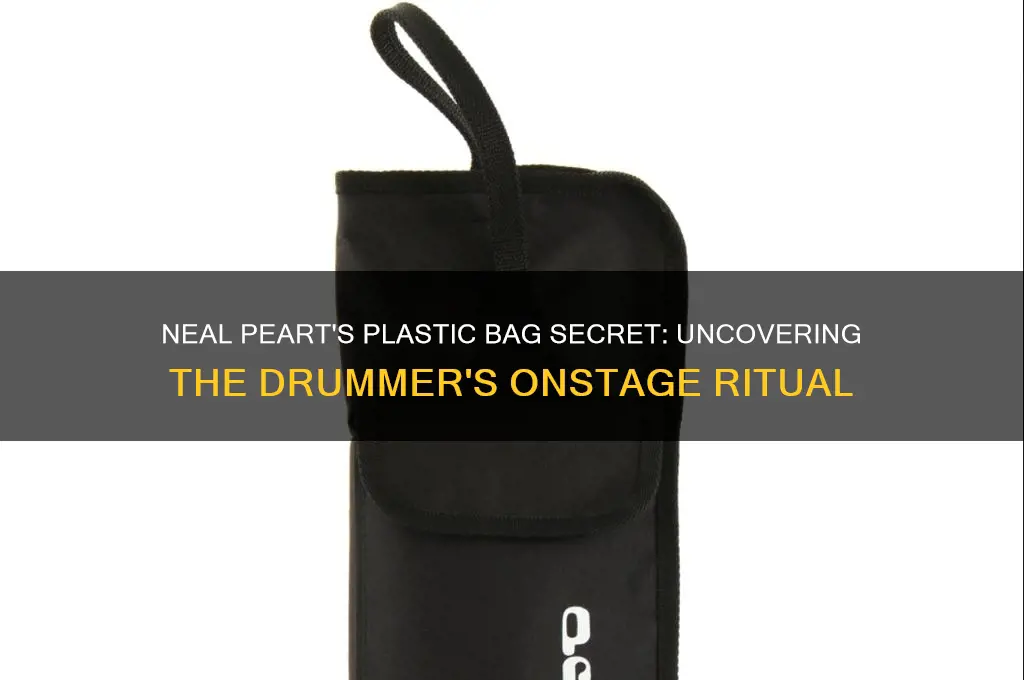 why did neal peart wear plastic bags over shows