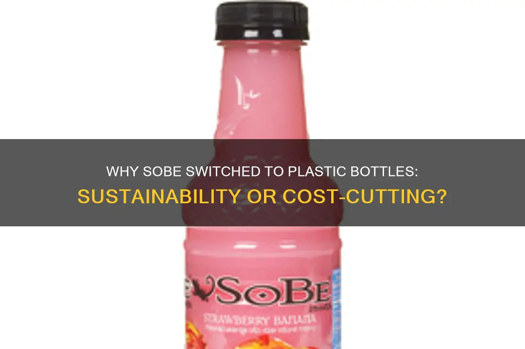 why did sobe change to plastic bottles