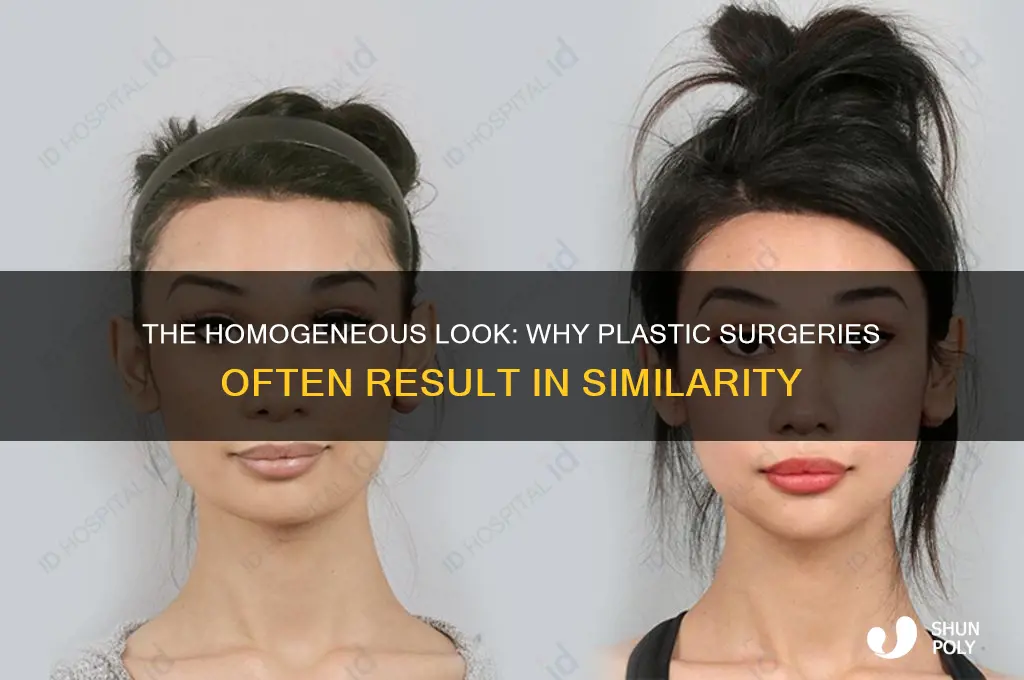 why do all plastic surgeries look the same