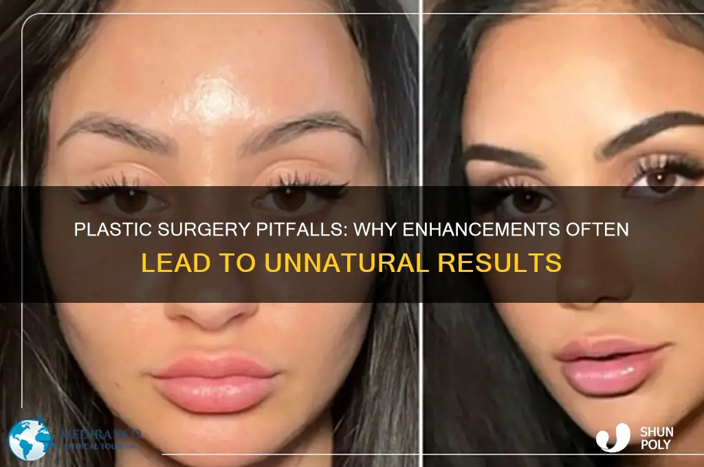 why do all plastic surgeries make people look worse