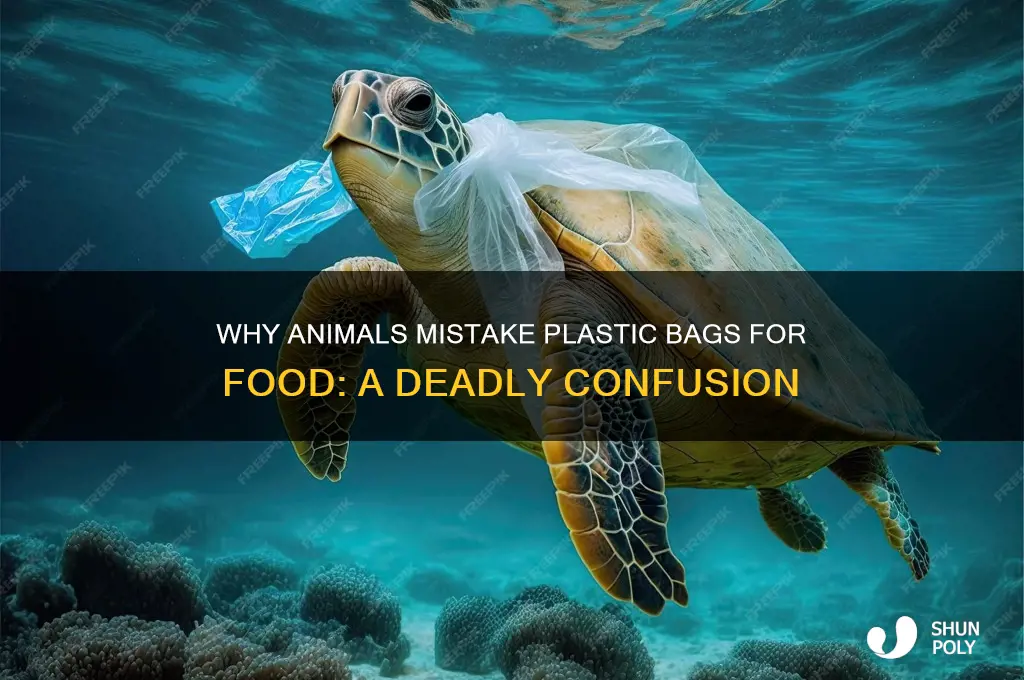 why do animals eat plastic bags