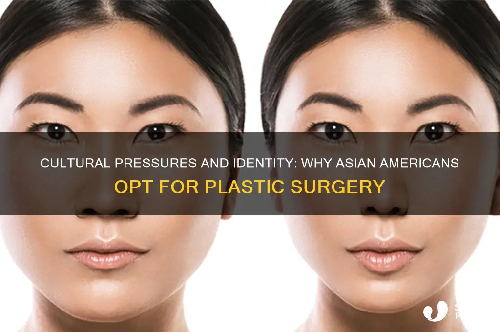 why do asian americans receive plastic surgery