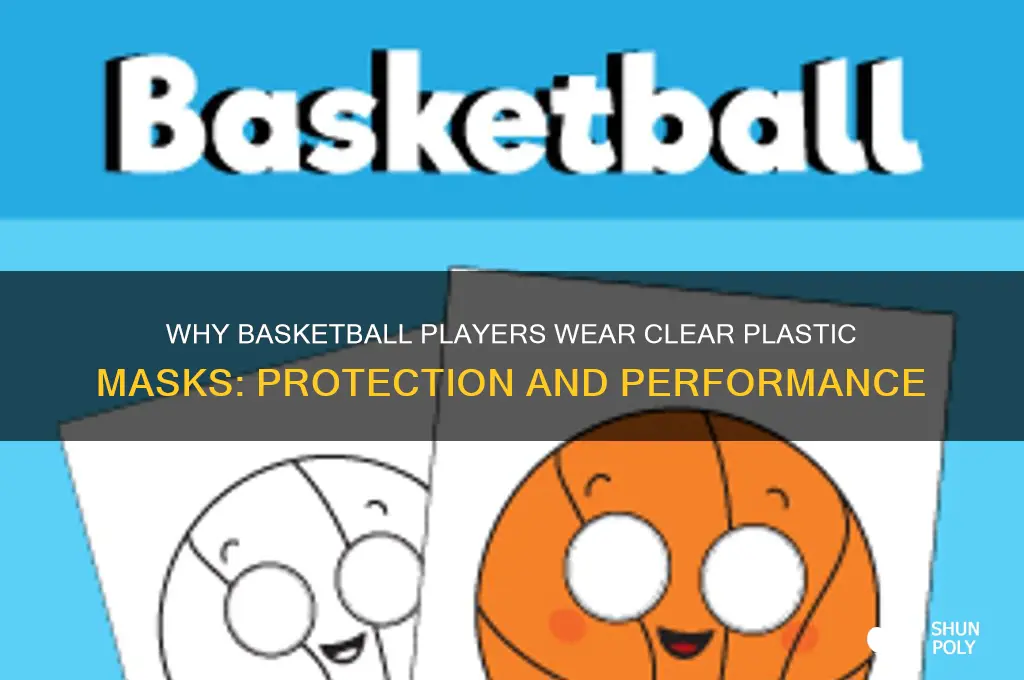 why do basketball players wear those clear plastic masks
