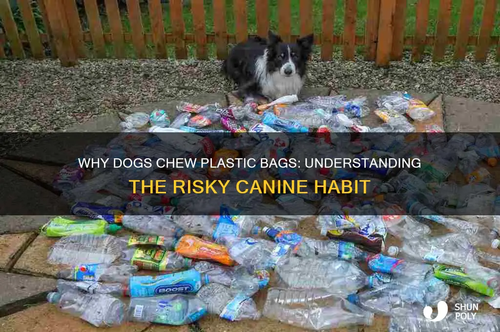 why do dogs chew plastic bags