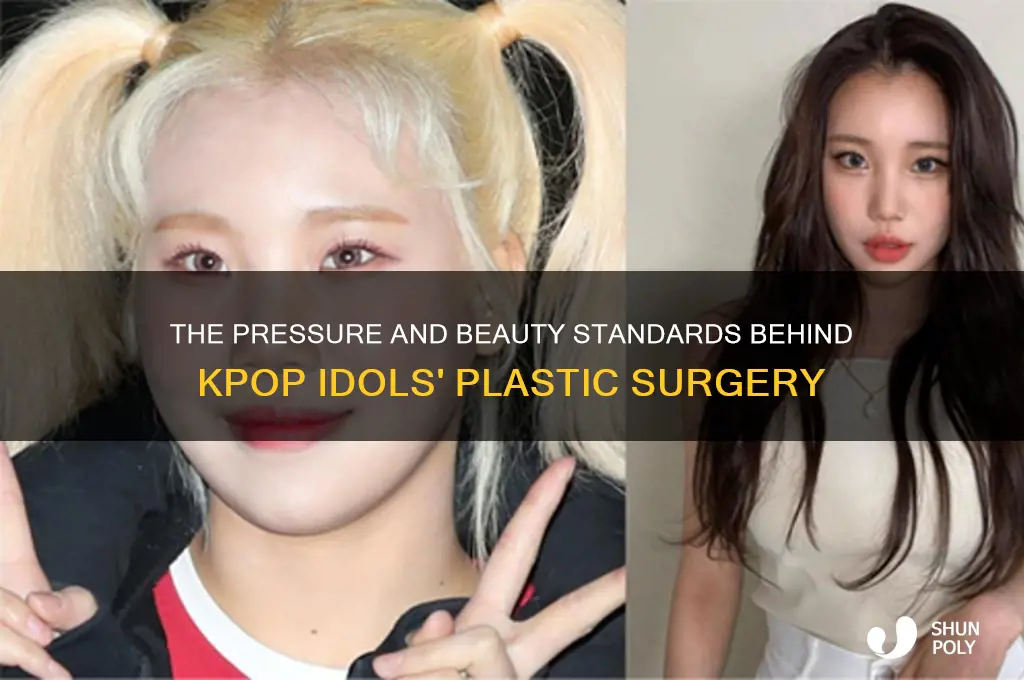 why do kpop idols get plastic surgery